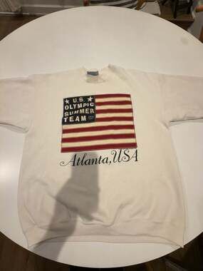 Vintage 1996 Atlanta USA Olympics U.S. Olympic Summer Team Sweatshirt Size Large